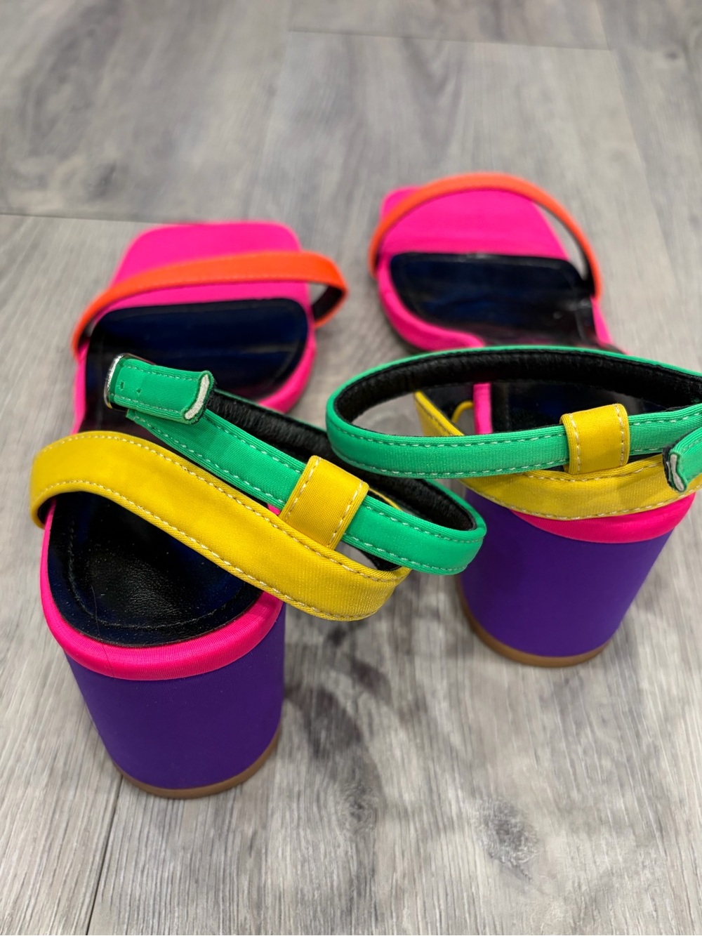 Color Block Platform Heels EU 39 - Picture 3 of 4
